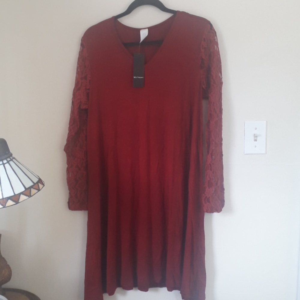 Milly Penzance Lace Sleeve V Neck Dress - Picture 11 of 11